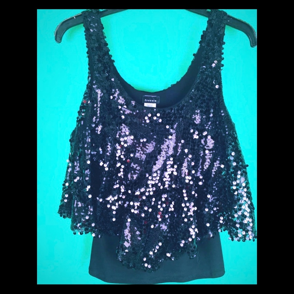 Freesia Sequined Club Top
